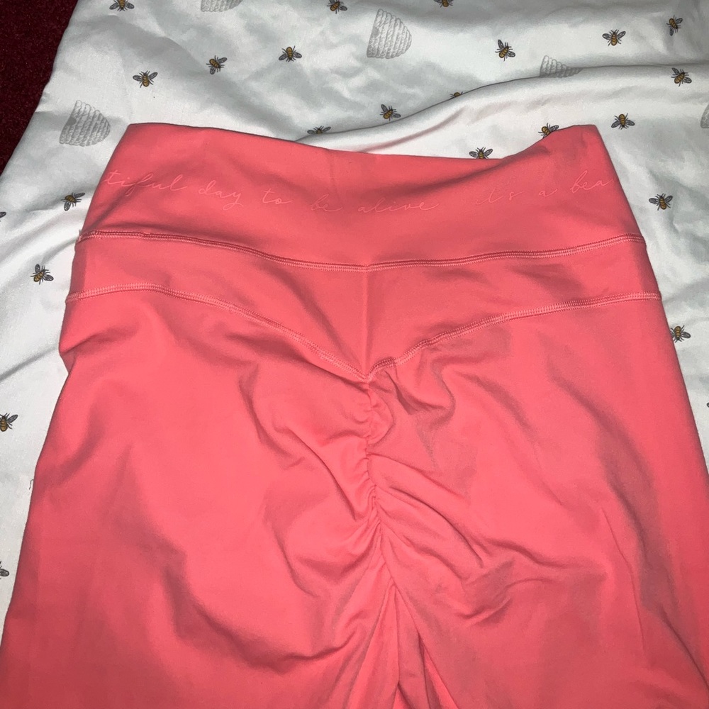 Whitney Simmons x GYMSHARK Pink Biker shorts